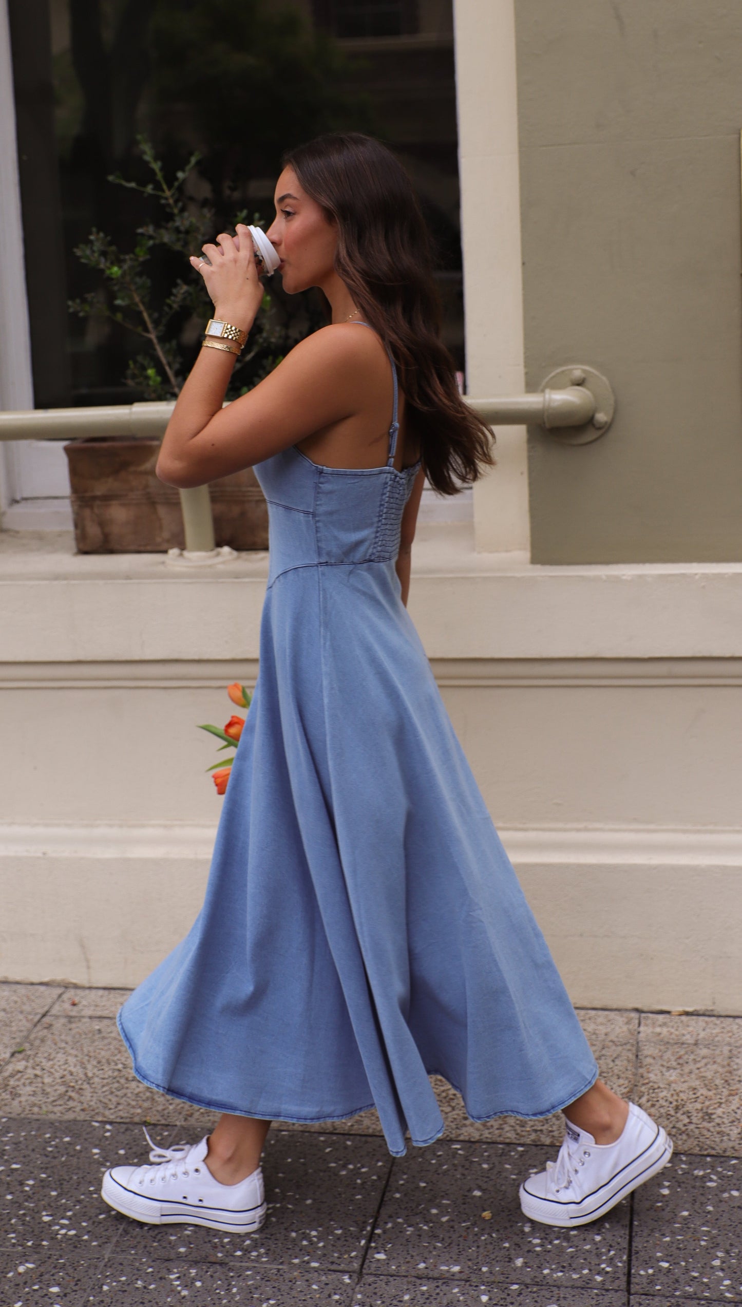 Calla - Vestito Midi in Denim